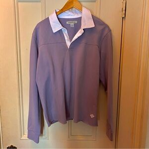 UO | Purple Long Sleeve Polo Shirt SZ M